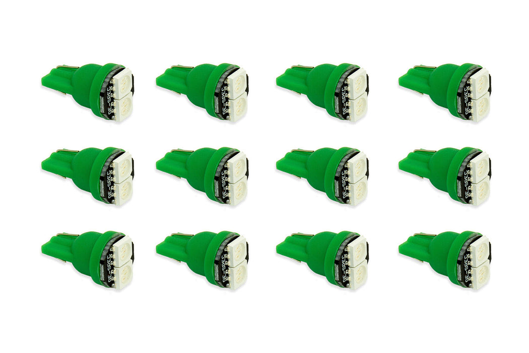 Diode Dynamics DD0034TW 194 LED Bulb SMD2 LED Green Set of 12 Diode Dynamics - Truck Part Superstore