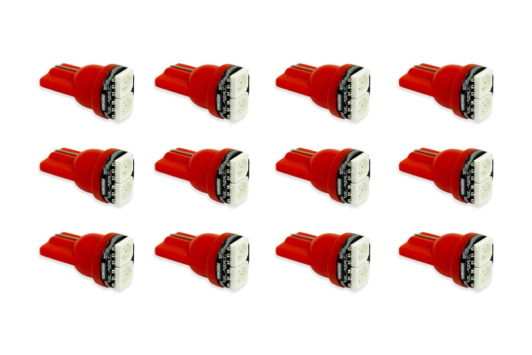 Diode Dynamics DD0036TW 194 LED Bulb SMD2 LED Red Set of 12 Diode Dynamics - Truck Part Superstore