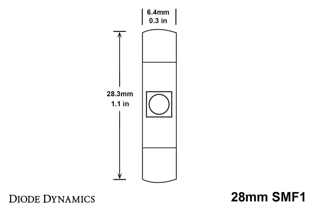 Diode Dynamics DD0041S 28mm SMF1 LED Bulb Warm White Single Diode Dynamics - Truck Part Superstore