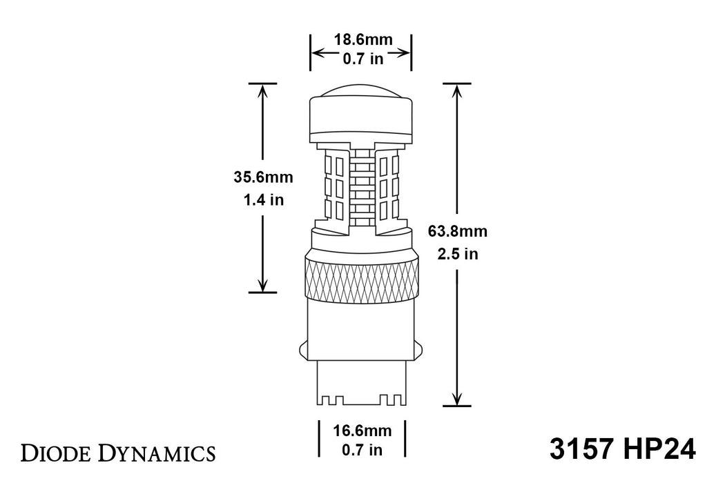 Diode Dynamics DD0053P 3157 LED Bulb HP24 Dual-Color LED Cool White Pair Diode Dynamics - Truck Part Superstore