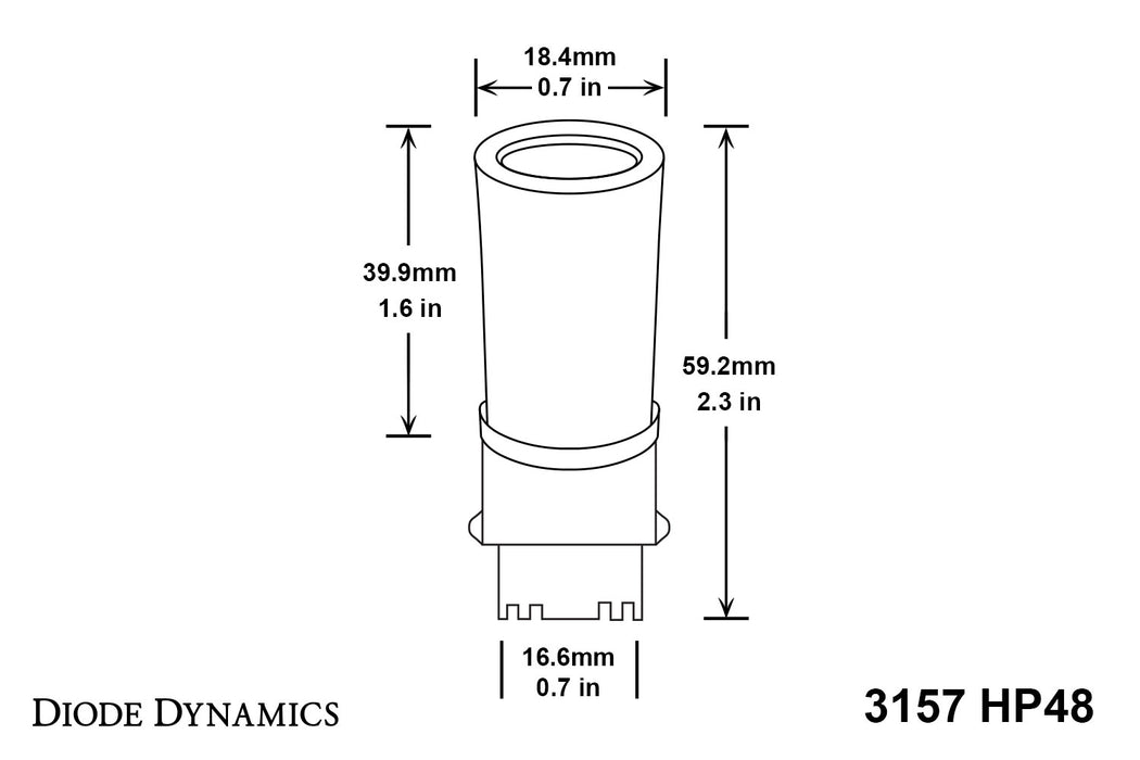 Diode Dynamics DD0055P 3157 LED Bulb HP48 LED Amber Pair Diode Dynamics - Truck Part Superstore