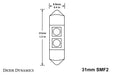 Diode Dynamics DD0067P 31mm SMF2 LED Bulb Blue Pair Diode Dynamics - Truck Part Superstore