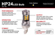 Diode Dynamics DD0110P 7443 LED Bulb HP24 LED Cool White Switchback Pair Diode Dynamics - Truck Part Superstore