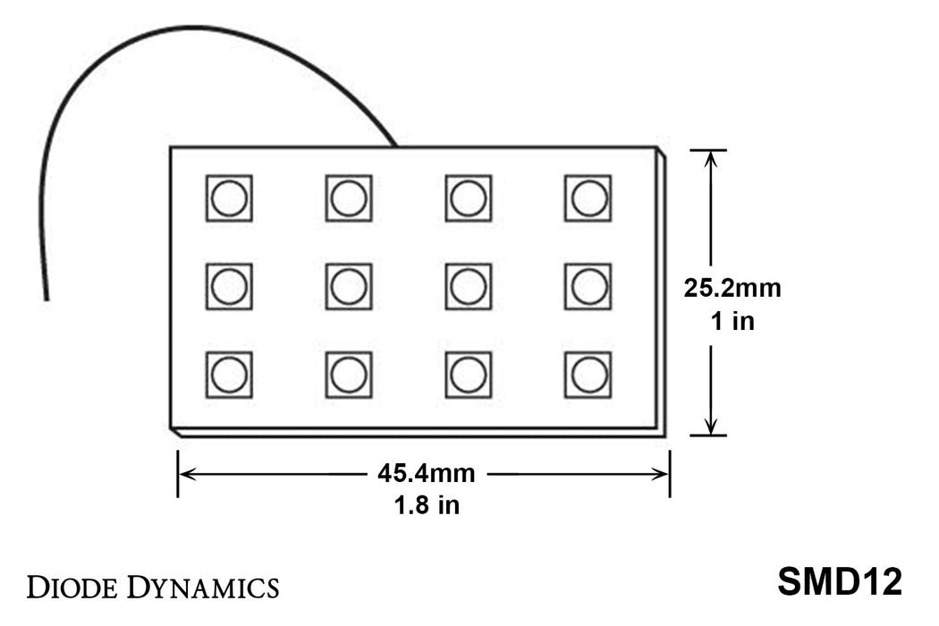 Diode Dynamics DD0148P LED Board SMD12 Warm White Pair Diode Dynamics - Truck Part Superstore