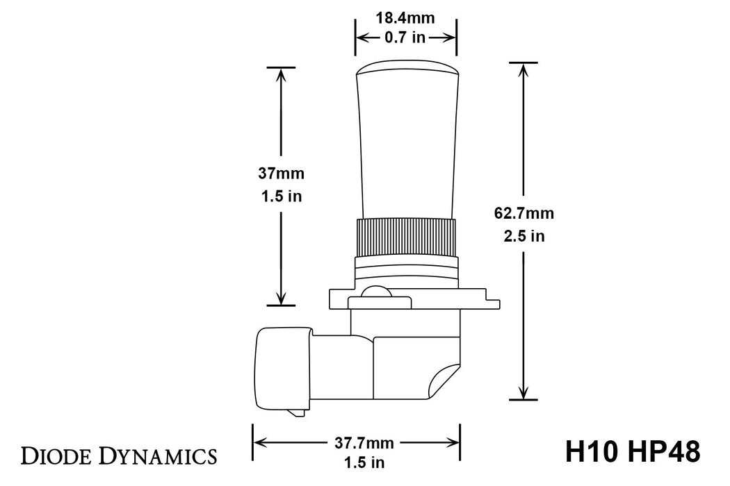 Diode Dynamics DD0151P H10 HP48 LED Cool White Pair Diode Dynamics - Truck Part Superstore