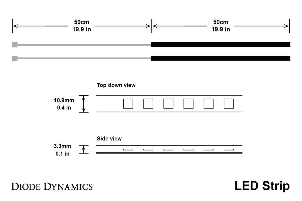 Diode Dynamics DD0196 FlexLight LED Strip Amber Diode Dynamics - Truck Part Superstore