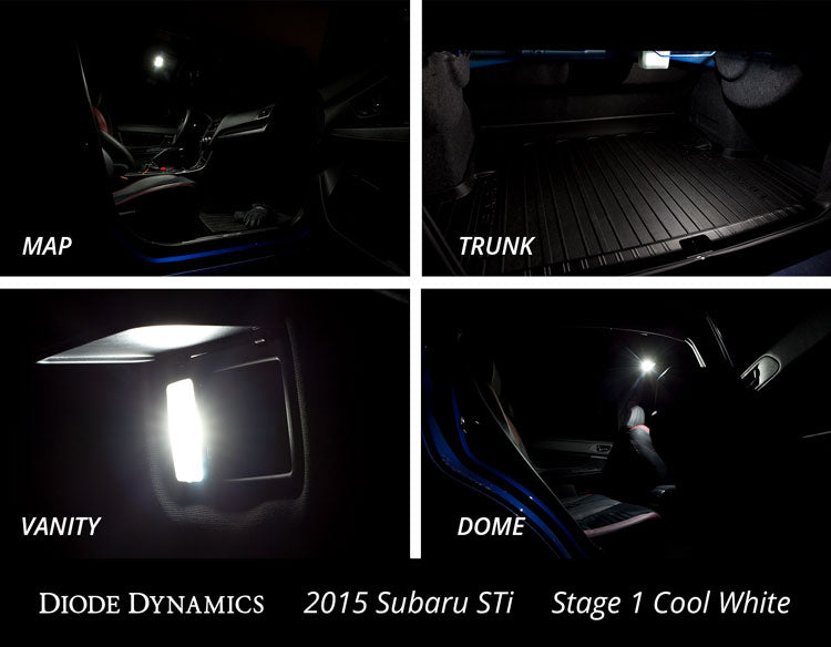 Diode Dynamics DD0264 2015-2019 Subaru WRX Interior Light Kit Stage 1 Red Diode Dynamics - Truck Part Superstore