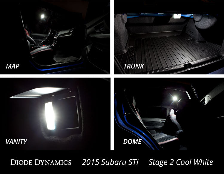 Diode Dynamics DD0265 2015-2019 Subaru WRX Interior Light Kit Stage 2 Red Diode Dynamics - Truck Part Superstore