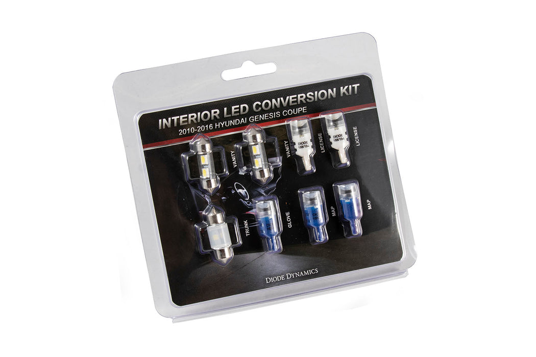 Diode Dynamics DD0268 2010-2016 Hyundai Genesis Coupe Interior Kit Stage 1 Blue Diode Dynamics - Truck Part Superstore