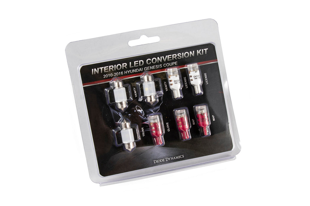 Diode Dynamics DD0271 2010-2016 Hyundai Genesis Coupe Interior Kit Stage 2 Red Diode Dynamics - Truck Part Superstore