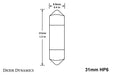 Diode Dynamics DD0299S 31mm HP6 LED Bulb LED Cool White Single Diode Dynamics - Truck Part Superstore
