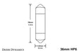 Diode Dynamics DD0308P 36mm HP6 LED Red Pair Diode Dynamics - Truck Part Superstore