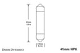 Diode Dynamics DD0316S 41mm HP6 LED Bulb Amber Single Diode Dynamics - Truck Part Superstore