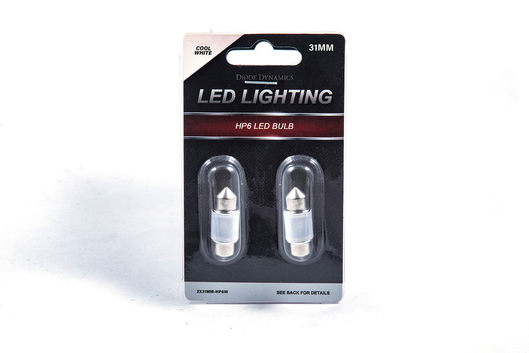 Diode Dynamics DD0351P 31mm HP6 LED Bulb LED Warm White Pair Diode Dynamics - Truck Part Superstore