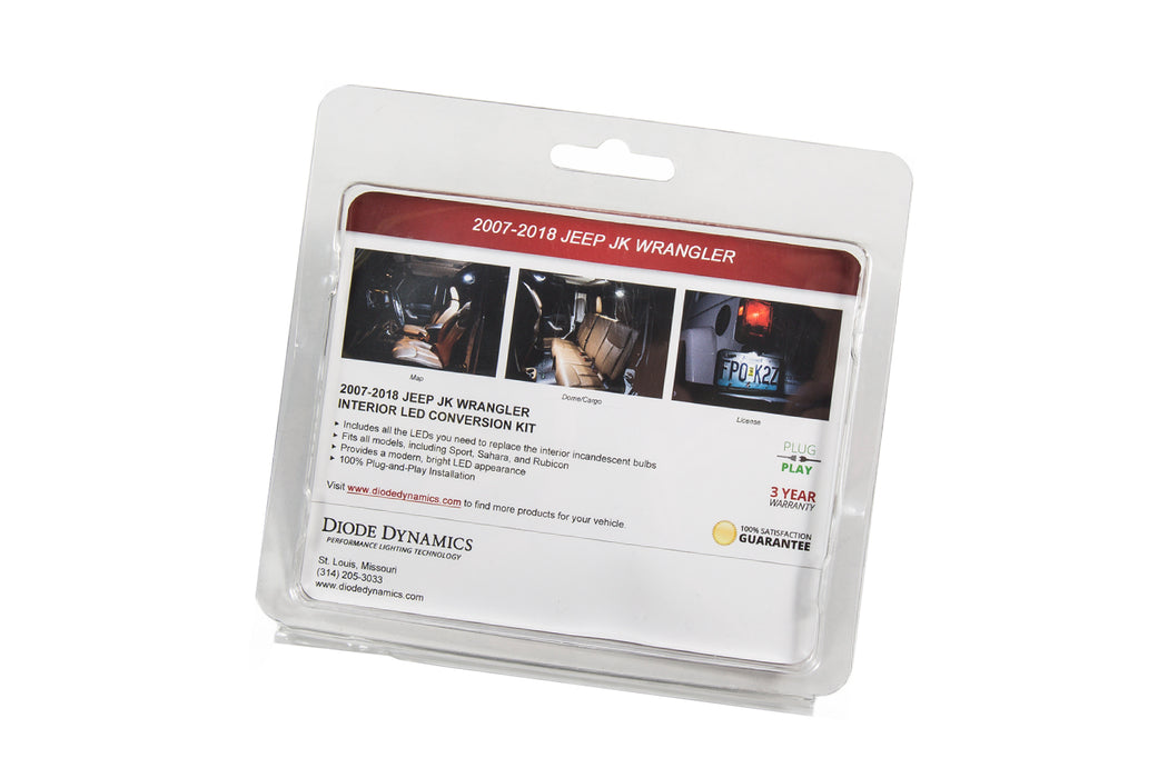 Diode Dynamics DD0364 Wrangler JK 4dr Interior Kit Stage 2 Cool White Diode Dynamics - Truck Part Superstore