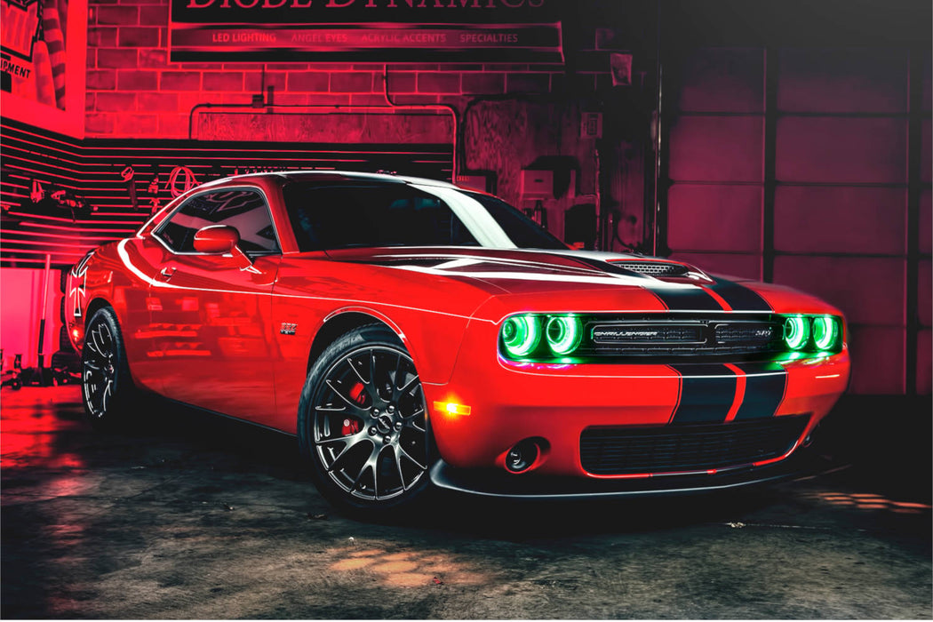 Diode Dynamics DD2002 RGBW DRL LED Boards for 2015-2021 Dodge Challenger - Truck Part Superstore