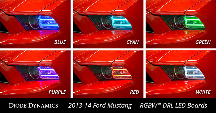 Diode Dynamics DD2006 Mustang RGBW DRL LED Boards 13-14 Ford Mustang RGBW DRL LED Boards Diode Dynamics - Truck Part Superstore