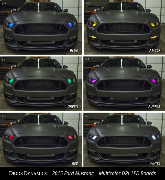 Diode Dynamics DD2008 2015-2016 Ford Mustang RGBWA DRL LED Boards (USDM) Diode Dynamics - Truck Part Superstore