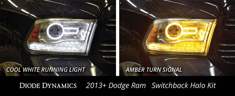 Diode Dynamics DD2021 Dodge Ram Halo Lights LED 13-18 Ram Switchback Kit Diode Dynamics - Truck Part Superstore