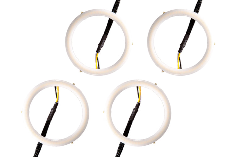 Diode Dynamics DD2048Q Halo Lights LED 70mm Red Four Diode Dynamics - Truck Part Superstore