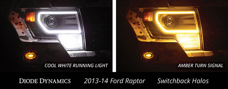 Diode Dynamics DD2172 Raptor 2013 Switchback Halo Lights LED Kit Diode Dynamics - Truck Part Superstore