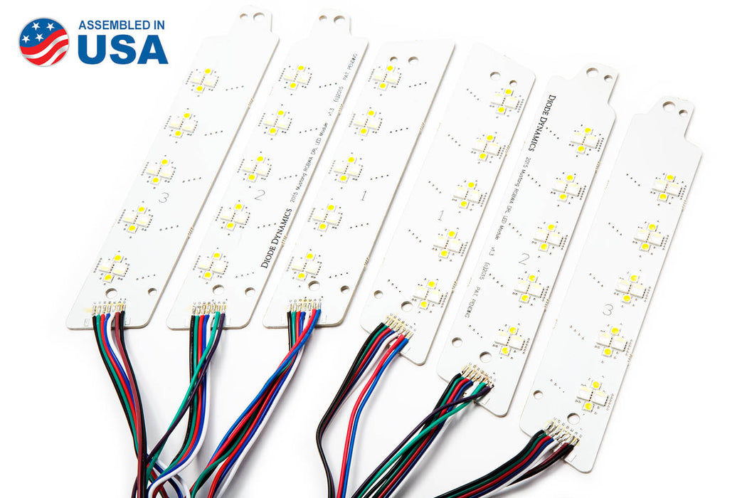 Diode Dynamics DD2228 2015-2016 Ford Mustang RGBWA DRL LED Boards (EU) Diode Dynamics - Truck Part Superstore