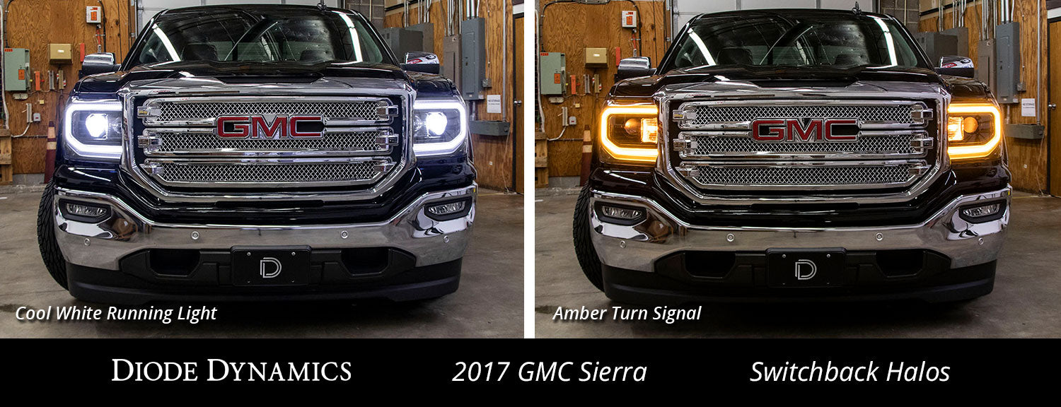 Diode Dynamics DD2240 Sierra 2016-2018 Amber LED Halos Diode Dynamics - Truck Part Superstore