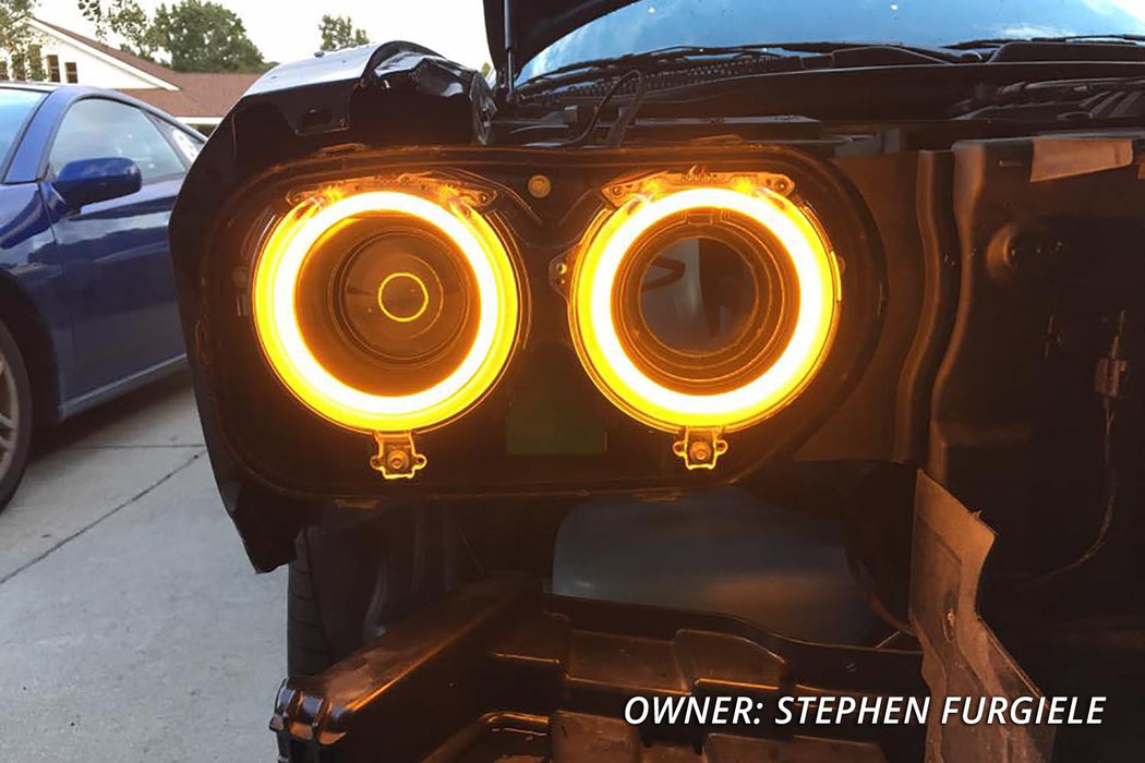 Diode Dynamics DD2250 Halo Lights LED 120mm Amber Four Diode Dynamics - Truck Part Superstore