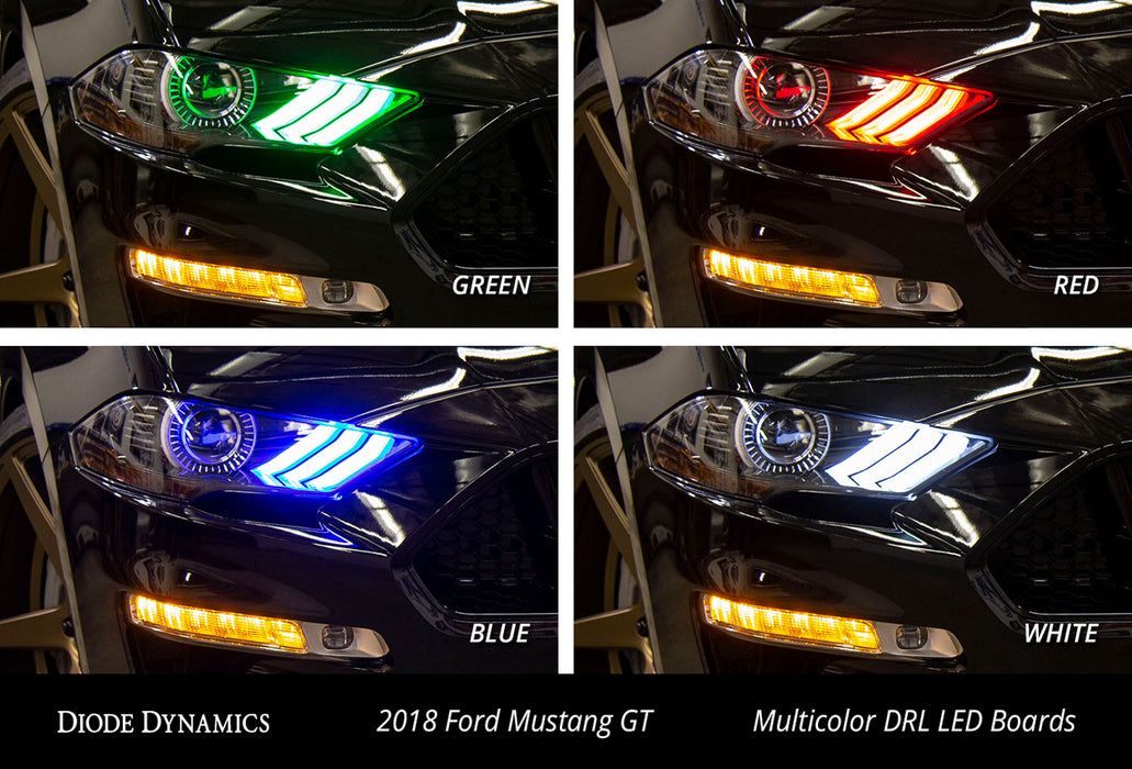 Diode Dynamics DD2254 RGBWA DRL LED Boards for 2018-2021 EU/AU Ford Mustang - Truck Part Superstore