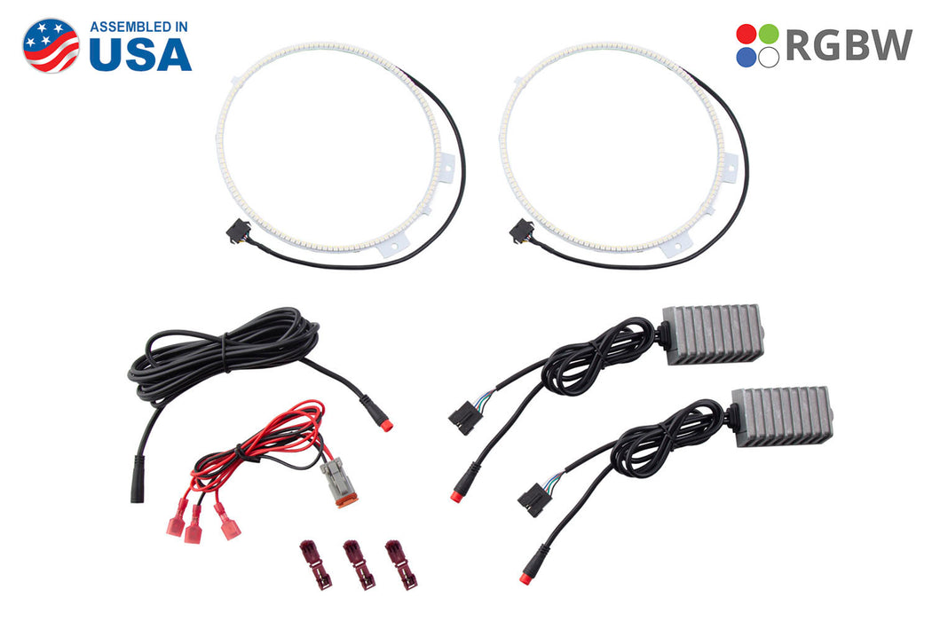 Diode Dynamics DD2290 RGBW HD LED Halos for 2018-2021 Jeep JL Wrangler/Gladiator - Truck Part Superstore
