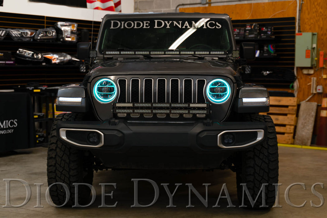 Diode Dynamics DD2290 RGBW HD LED Halos for 2018-2021 Jeep JL Wrangler/Gladiator - Truck Part Superstore