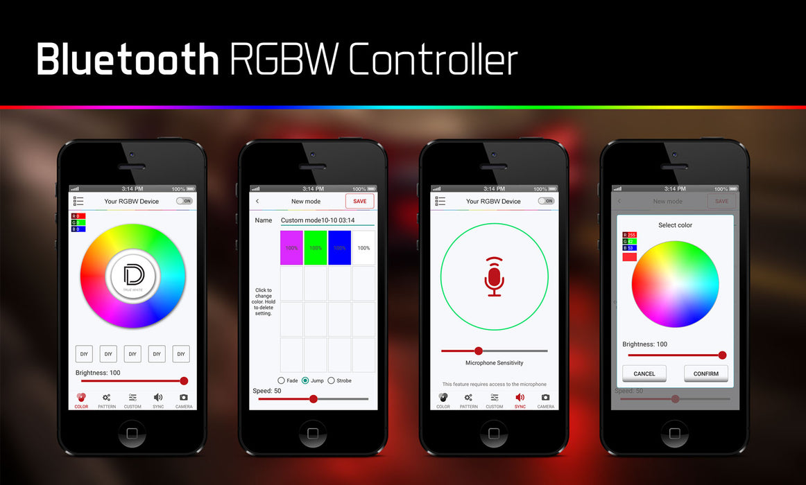 Diode Dynamics DD3066 Bluetooth RGBW M8 Controller 1ch Diode Dynamics - Truck Part Superstore