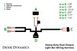 Diode Dynamics DD4045 Heavy Duty Dual Output Light Bar Wiring Harness Diode Dynamics - Truck Part Superstore