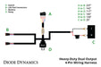 Diode Dynamics DD4093 Heavy Duty Dual Output 3-way 4-pin Wiring Harness - Truck Part Superstore