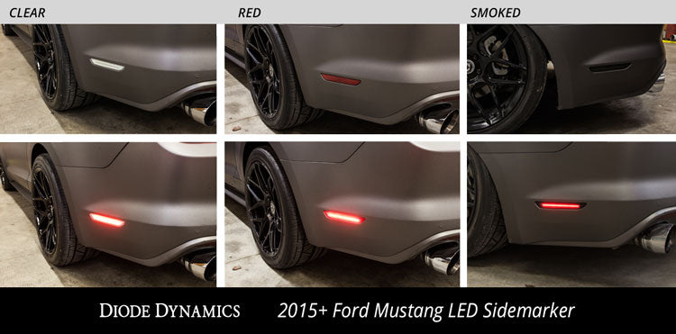 Diode Dynamics DD5002 LED Sidemarkers for 2015-2021 Ford Mustang, Clear (set) - Truck Part Superstore