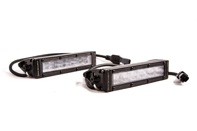 Diode Dynamics DD5022P 6 Inch LED Light Bar Single Row Straight SS6 White Wide Light Bar Pair Diode Dynamics - Truck Part Superstore