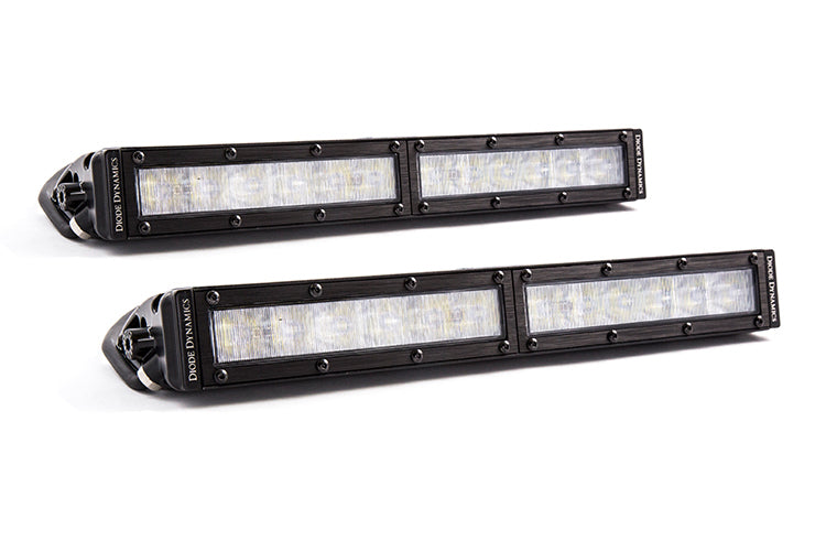 Diode Dynamics DD5023P 12 Inch LED Light Bar  Single Row Straight Clear Wide Pair Stage Series Diode Dynamics - Truck Part Superstore