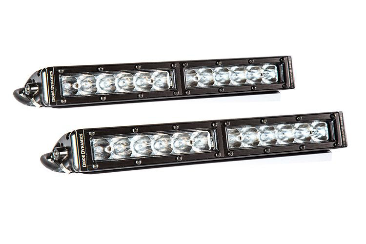 Diode Dynamics DD5023P 12 Inch LED Light Bar  Single Row Straight Clear Wide Pair Stage Series Diode Dynamics - Truck Part Superstore