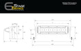 Diode Dynamics DD5036P 6 Inch LED Light Bar Single Row Straight SS6 Amber Driving Light Bar Pair Diode Dynamics - Truck Part Superstore