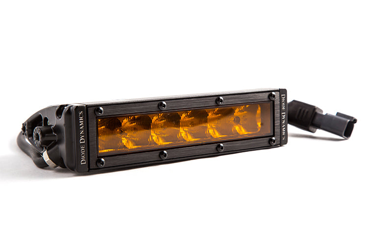 Diode Dynamics DD5036S 6 Inch LED Light Bar Single Row Straight SS6 Amber Driving Light Bar Single Diode Dynamics - Truck Part Superstore