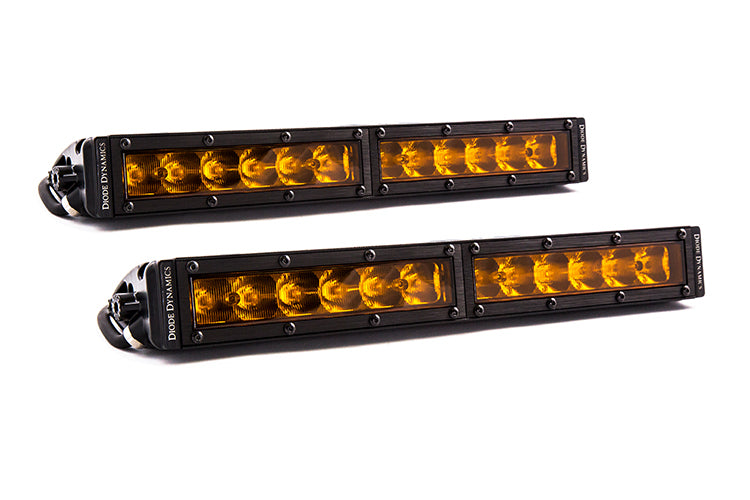 Diode Dynamics DD5037P 12 Inch LED Light Bar  Single Row Straight Amber Driving Pair Stage Series Diode Dynamics - Truck Part Superstore