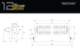 Diode Dynamics DD5045S 12 Inch LED Light Bar  Single Row Straight Amber Wide Each Stage Series Diode Dynamics - Truck Part Superstore