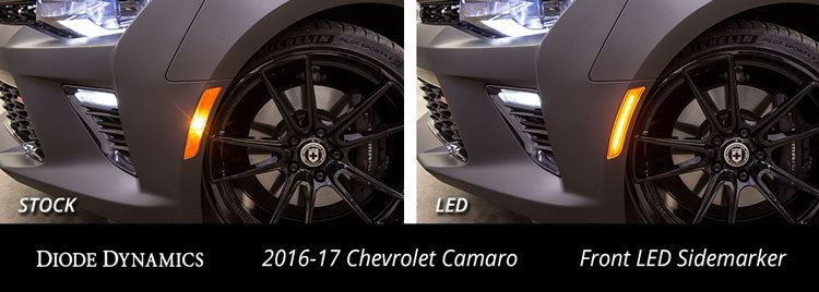 Diode Dynamics DD5061 LED Sidemarkers for 2016-2021 Chevrolet Camaro, Clear (set) - Truck Part Superstore