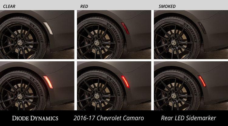 Diode Dynamics DD5062 LED Sidemarkers for 2016-2021 Chevrolet Camaro, Amber/Red (set) - Truck Part Superstore