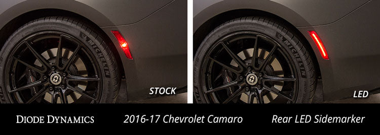 Diode Dynamics DD5063 LED Sidemarkers for 2016-2021 Chevrolet Camaro, Smoked (set) - Truck Part Superstore