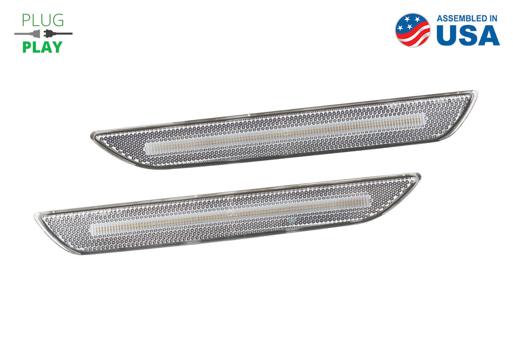 Diode Dynamics DD5071 LED Sidemarkers for 2015-2021 EU/AU Ford Mustang, Clear (pair) - Truck Part Superstore