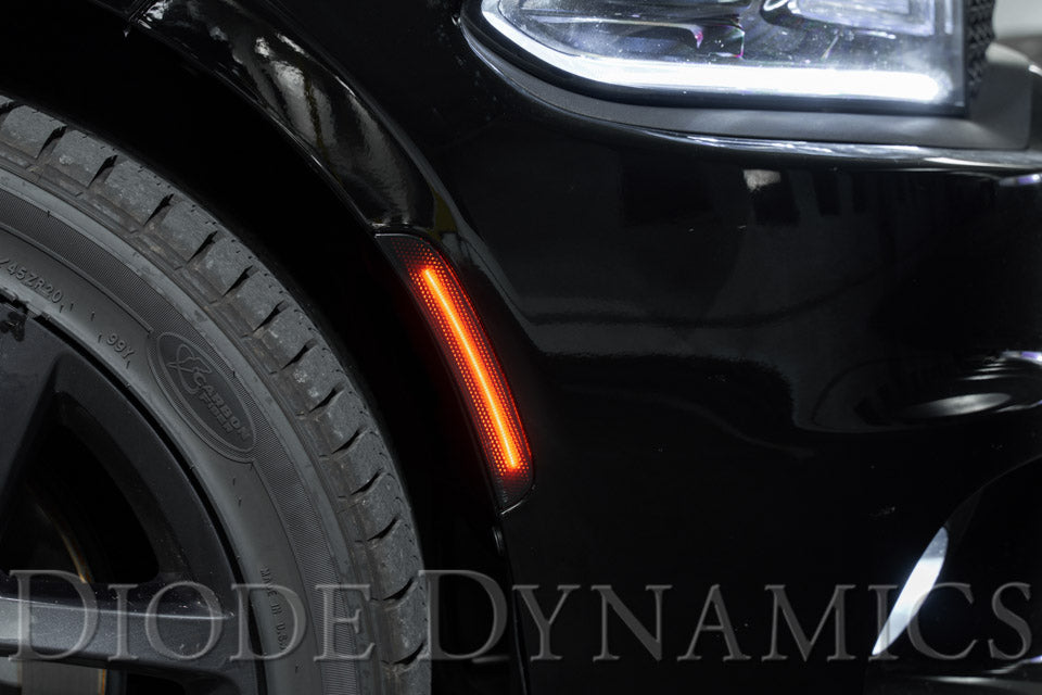 Diode Dynamics DD5111 LED Sidemarkers for 2015-2021 Dodge Charger, Amber/Red (set) - Truck Part Superstore