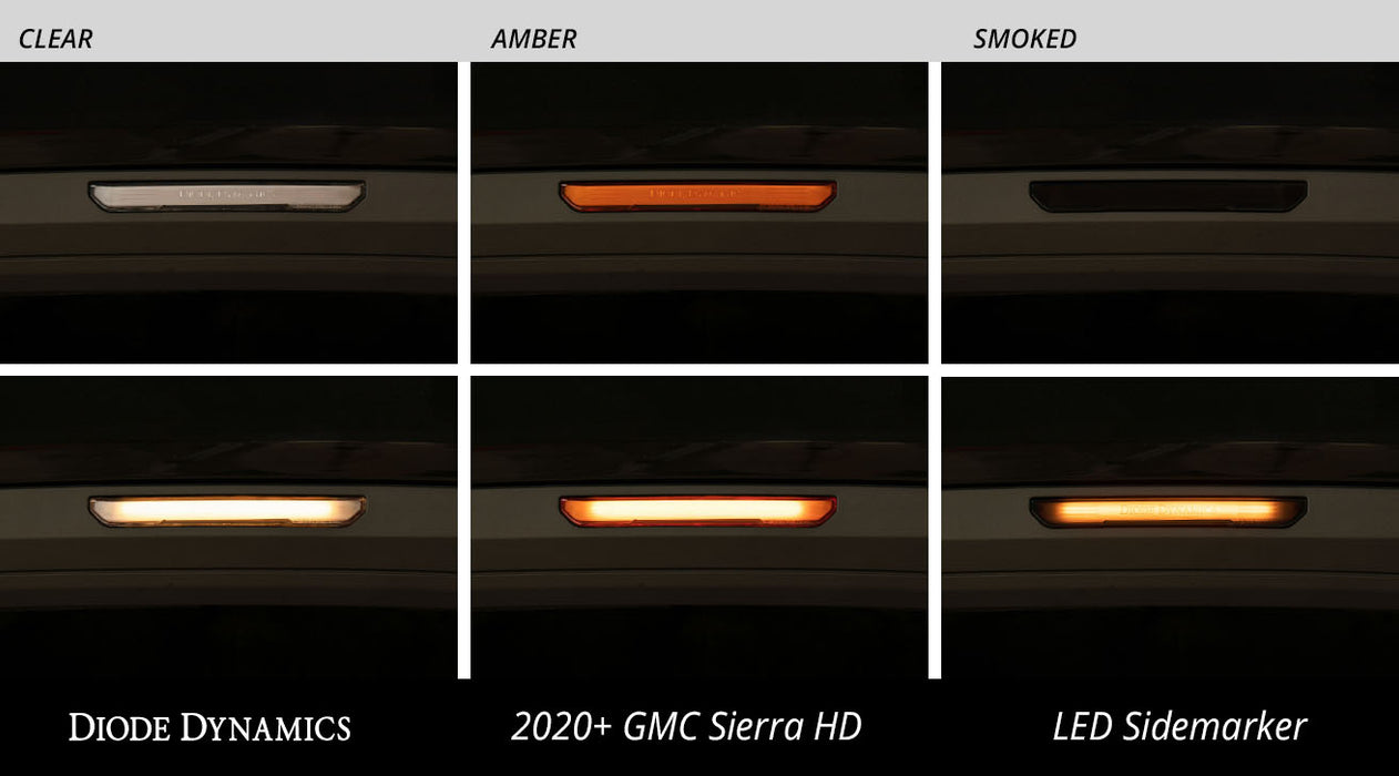 Diode Dynamics DD5125 LED Sidemarkers for 20-21 Sierra 2500/3500 HD Clear Set Diode Dynamics - Truck Part Superstore