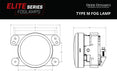 Diode Dynamics DD5131P Elite Series Type M Fog Lamps, Yellow Pair Diode Dynamics - Truck Part Superstore