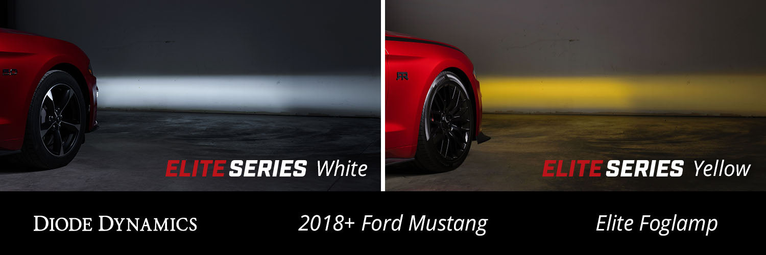Diode Dynamics DD5132 Elite Series Combination Fog Lamp for 18-21 Ford Mustang Cool White Pair Diode Dynamics - Truck Part Superstore